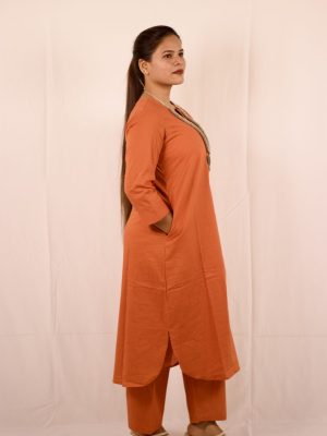 TerraCotta Cotton Sukoon Kurta Set