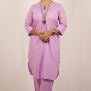 Lavender Cotton Sukoon Kurta Set