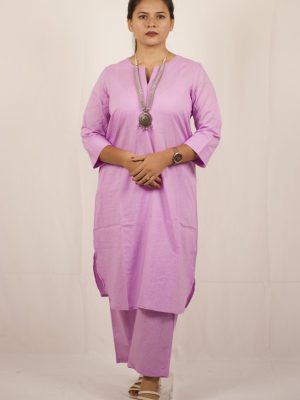 Lavender Cotton Sukoon Kurta Set