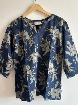 Deep Blue Rojana Cotton Top