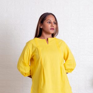 Yellow Rojana Cotton Top
