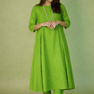 Green kali Kurta Set