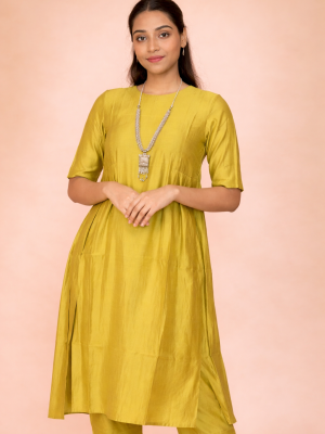 Lime Khawab Kurta with matching Pant | Saaragya