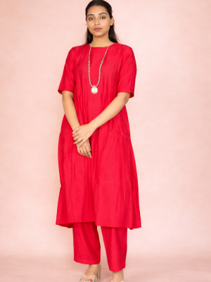 Pink Khawab Kurta with matching Pant | Saaragya