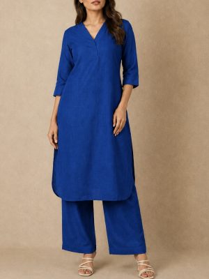 Royal Blue Everyday Kurta Set